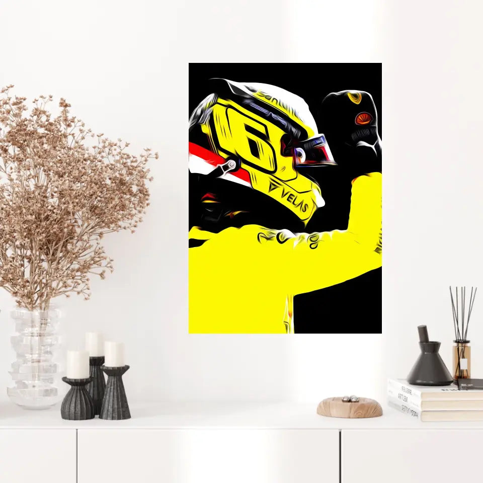 Affiche et Tableau Charles Leclerc Ferrari 2022 Monza Formule 1