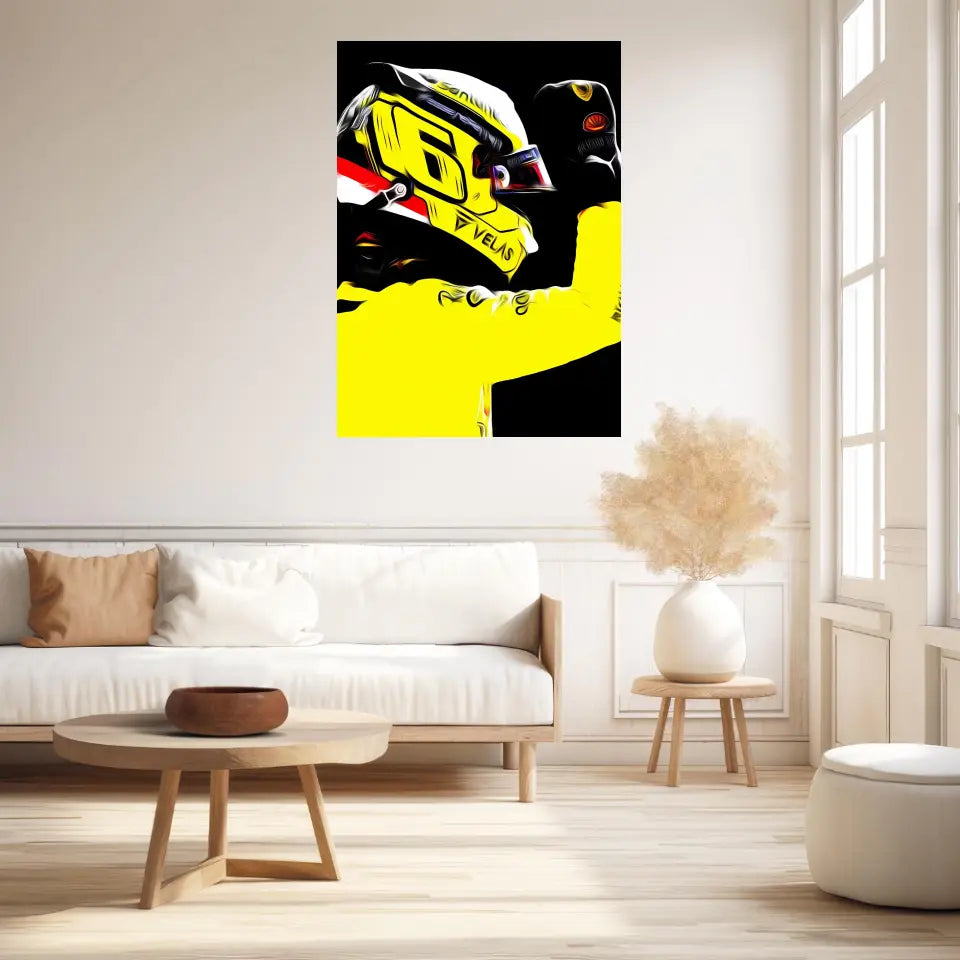 Affiche et Tableau Charles Leclerc Ferrari 2022 Monza Formule 1