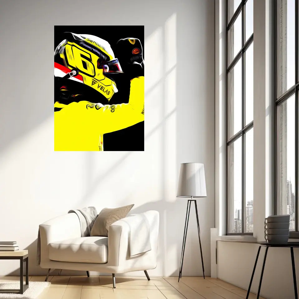 Affiche et Tableau Charles Leclerc Ferrari 2022 Monza Formule 1