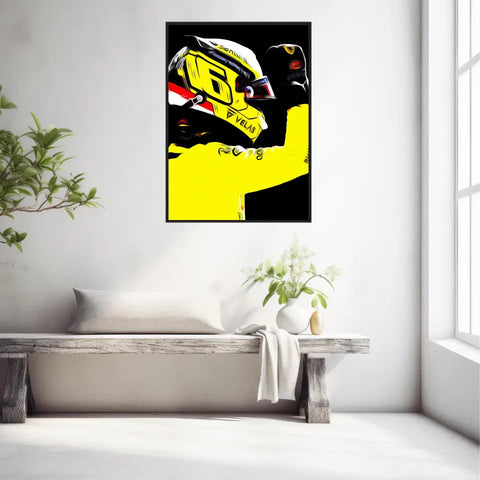 Affiche et Tableau Charles Leclerc Ferrari 2022 Monza Formule 1