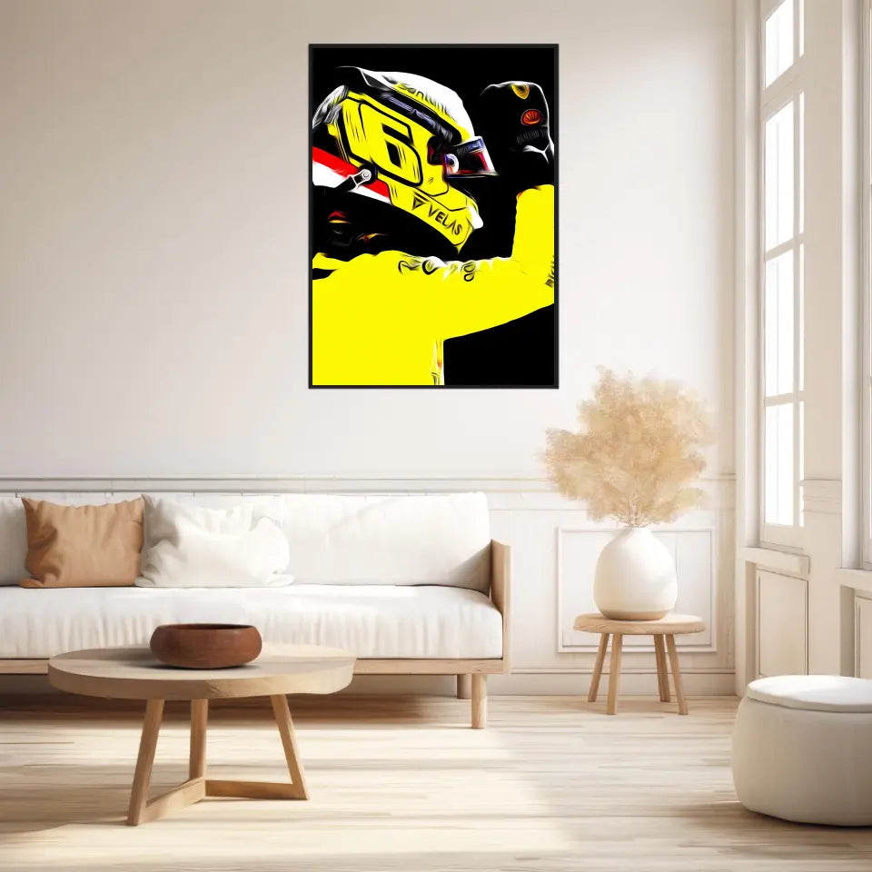 Affiche et Tableau Charles Leclerc Ferrari 2022 Monza Formule 1