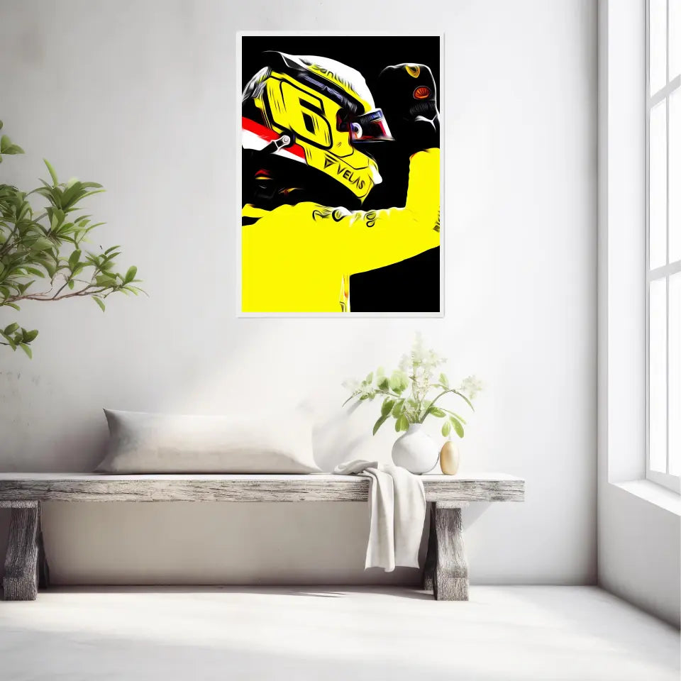 Affiche et Tableau Charles Leclerc Ferrari 2022 Monza Formule 1
