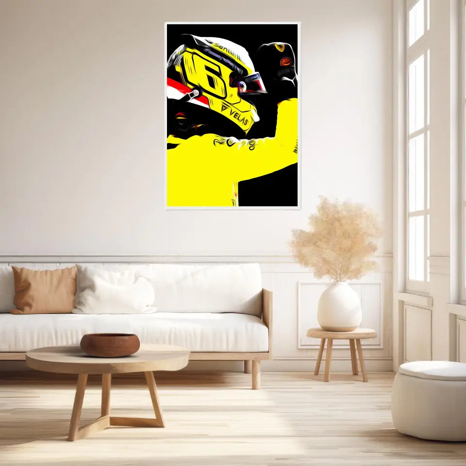 Affiche et Tableau Charles Leclerc Ferrari 2022 Monza Formule 1