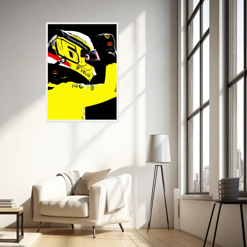 Affiche et Tableau Charles Leclerc Ferrari 2022 Monza Formule 1