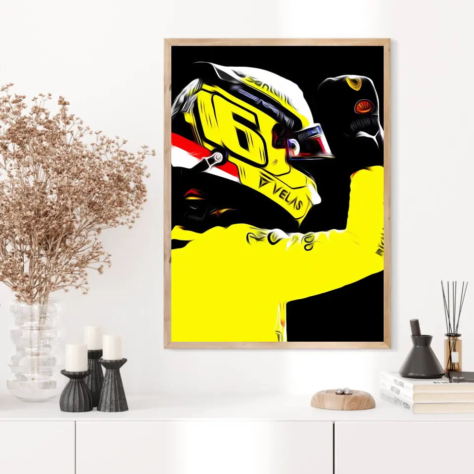 Affiche et Tableau Charles Leclerc Ferrari 2022 Monza Formule 1