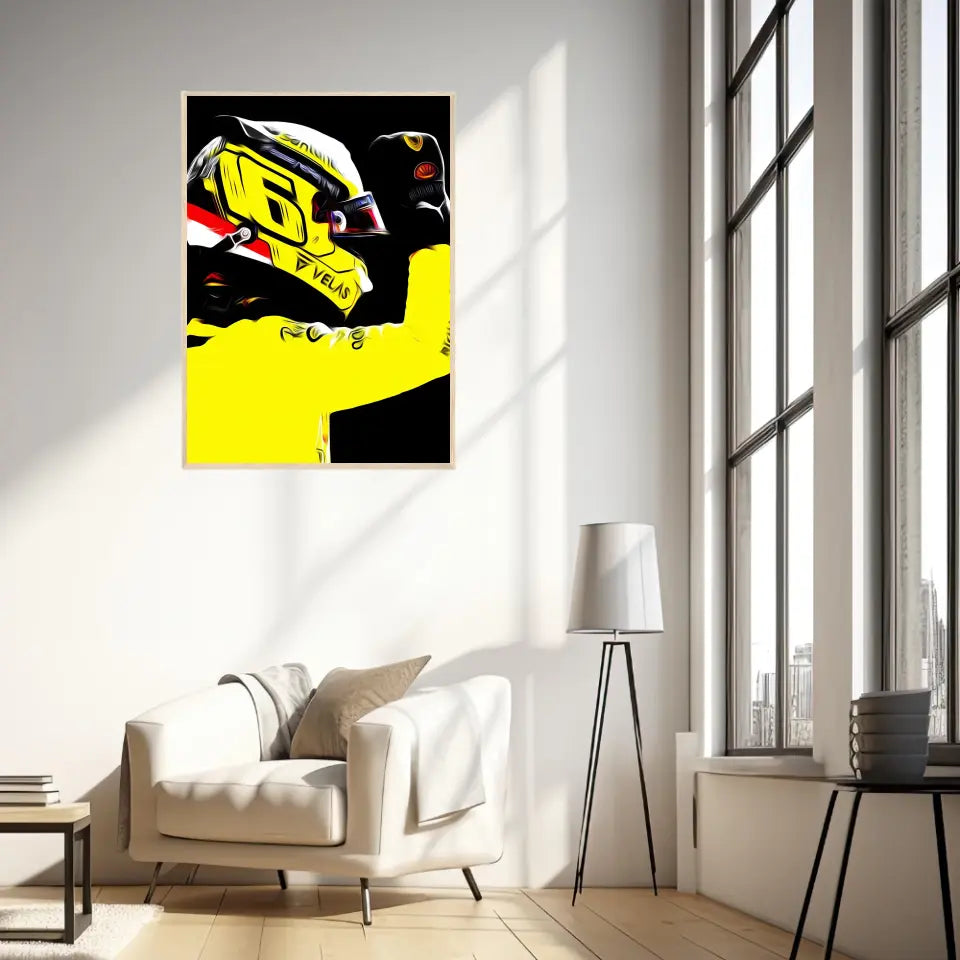 Affiche et Tableau Charles Leclerc Ferrari 2022 Monza Formule 1