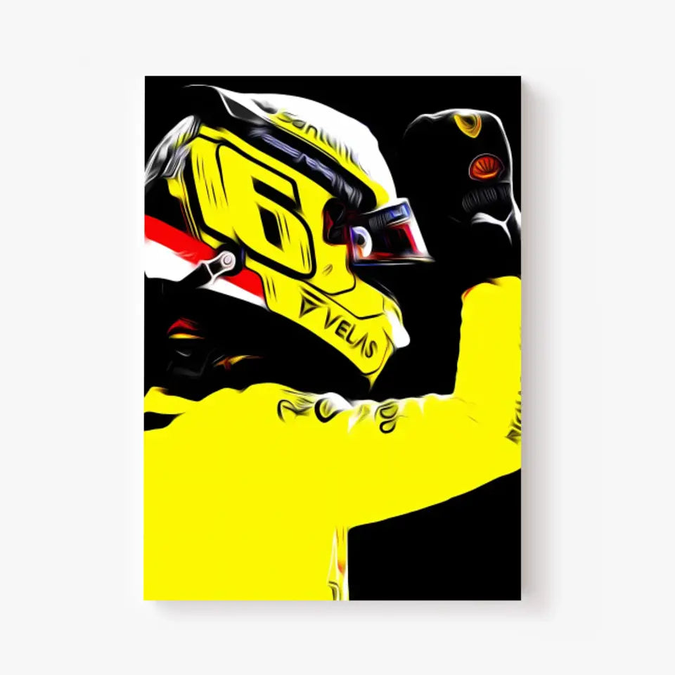 Affiche et Tableau Charles Leclerc Ferrari 2022 Monza Formule 1