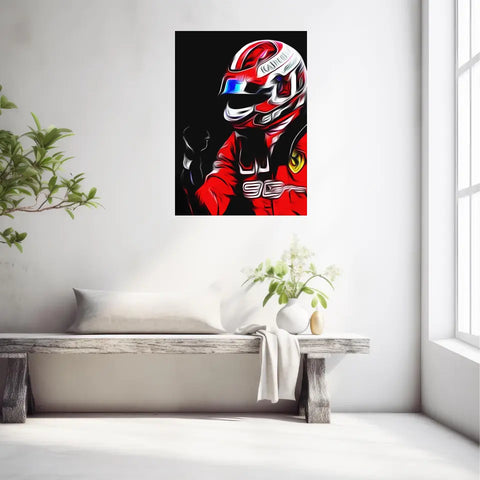 Affiche et Tableau Charles Leclerc Ferrari 2019 Formule 1