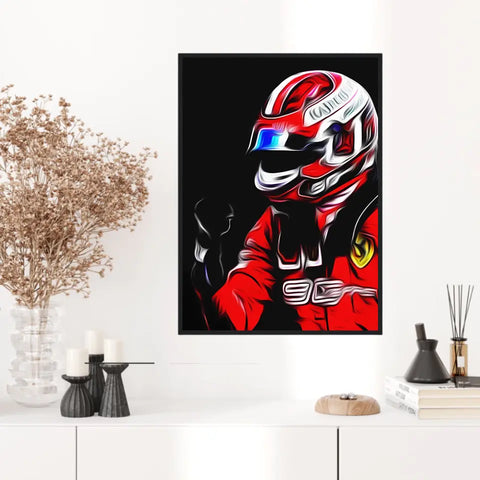 Affiche et Tableau Charles Leclerc Ferrari 2019 Formule 1