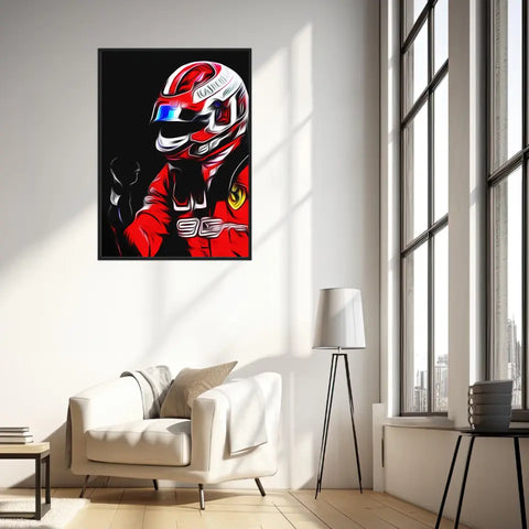 Affiche et Tableau Charles Leclerc Ferrari 2019 Formule 1