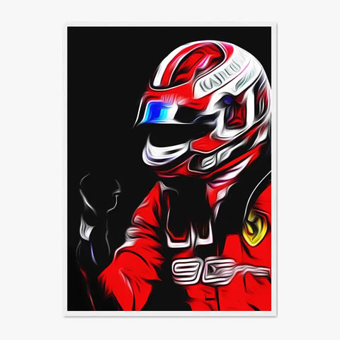 Affiche et Tableau Charles Leclerc Ferrari 2019 Formule 1