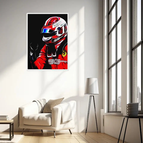 Affiche et Tableau Charles Leclerc Ferrari 2019 Formule 1