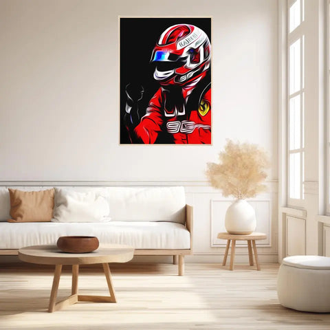 Affiche et Tableau Charles Leclerc Ferrari 2019 Formule 1