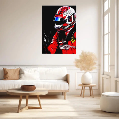 Affiche et Tableau Charles Leclerc Ferrari 2019 Formule 1