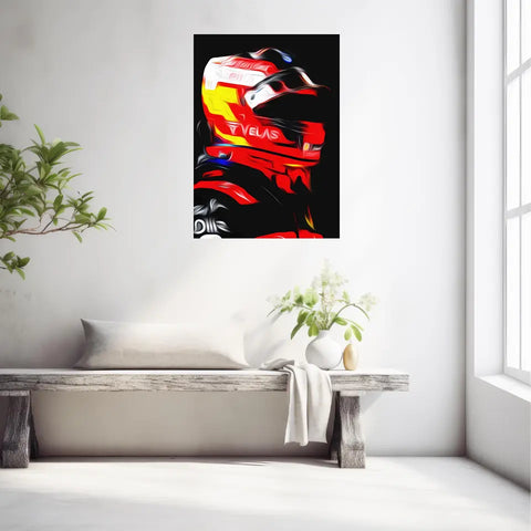 Affiche et Tableau Carlos Sainz Ferrari 2022 Formule 1