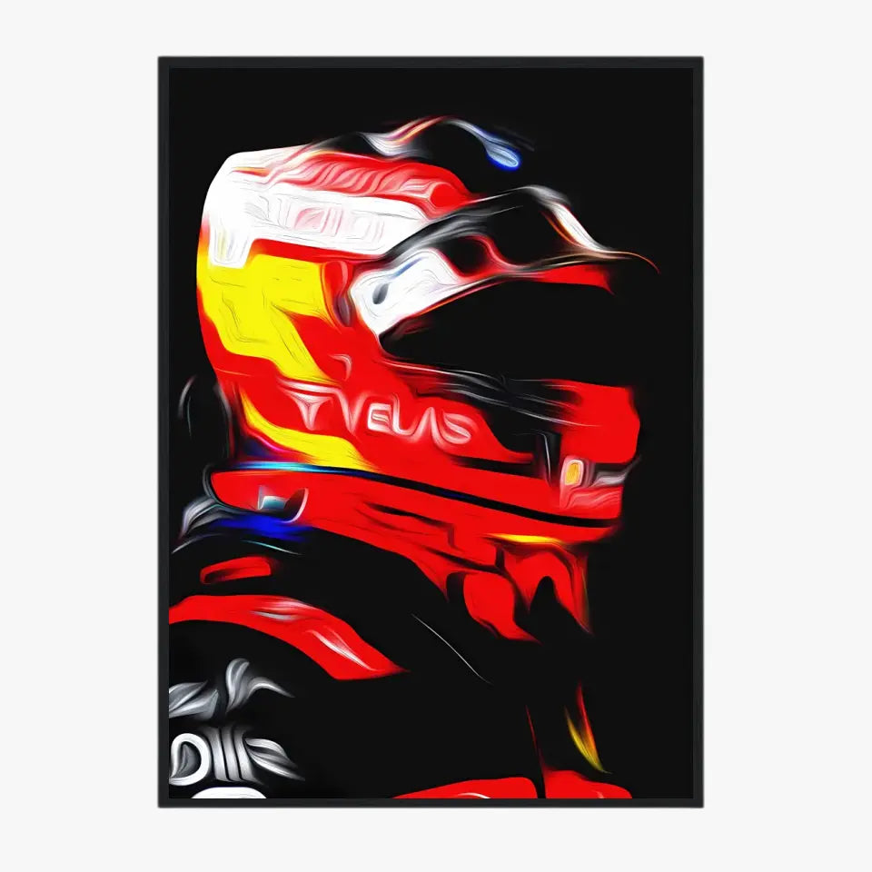 Affiche et Tableau Carlos Sainz Ferrari 2022 Formule 1