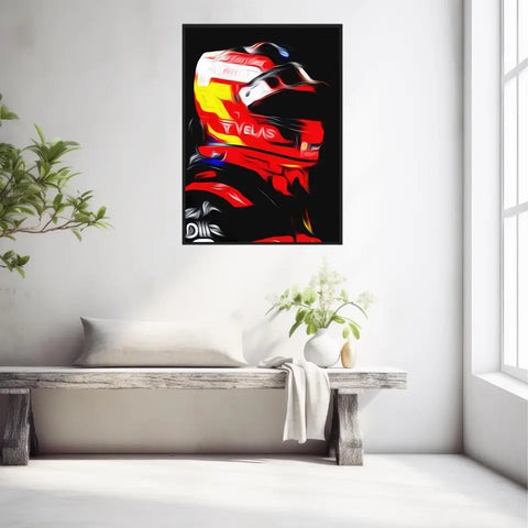 Affiche et Tableau Carlos Sainz Ferrari 2022 Formule 1