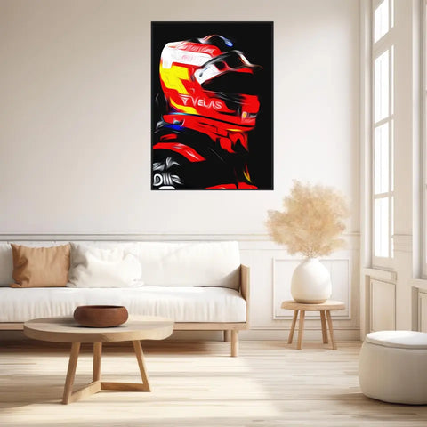 Affiche et Tableau Carlos Sainz Ferrari 2022 Formule 1