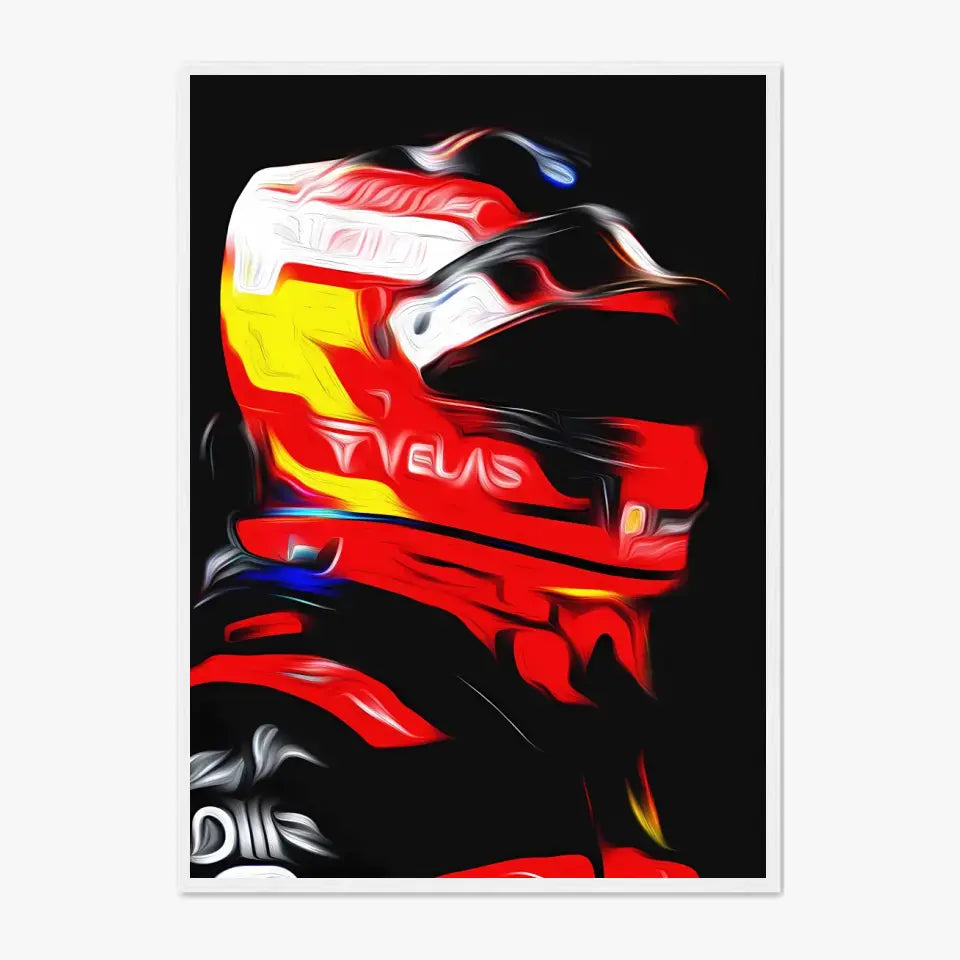 Affiche et Tableau Carlos Sainz Ferrari 2022 Formule 1