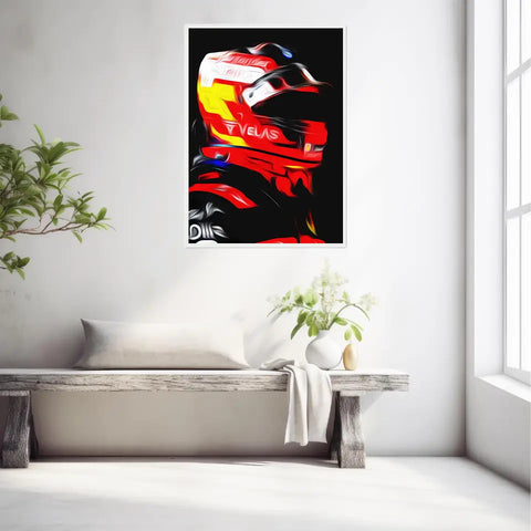 Affiche et Tableau Carlos Sainz Ferrari 2022 Formule 1