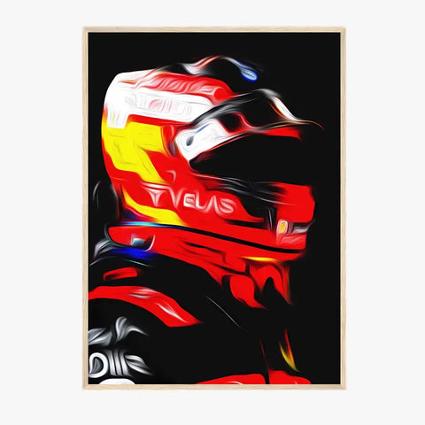 Affiche et Tableau Carlos Sainz Ferrari 2022 Formule 1