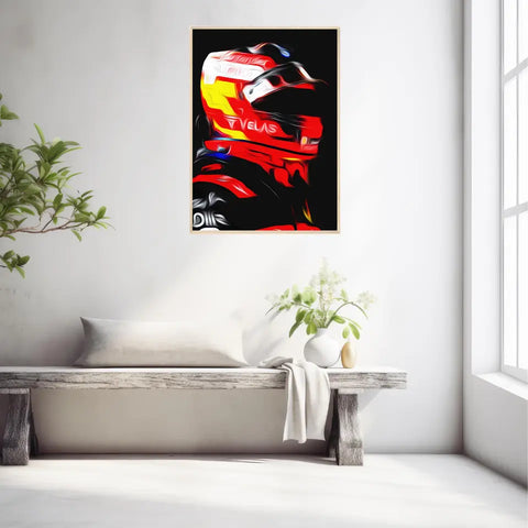 Affiche et Tableau Carlos Sainz Ferrari 2022 Formule 1