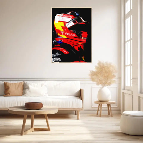 Affiche et Tableau Carlos Sainz Ferrari 2022 Formule 1