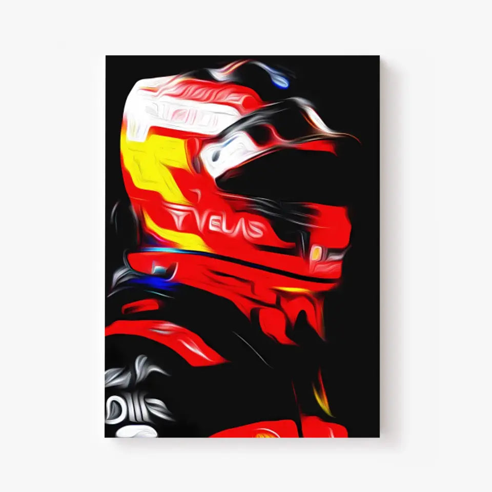 Affiche et Tableau Carlos Sainz Ferrari 2022 Formule 1