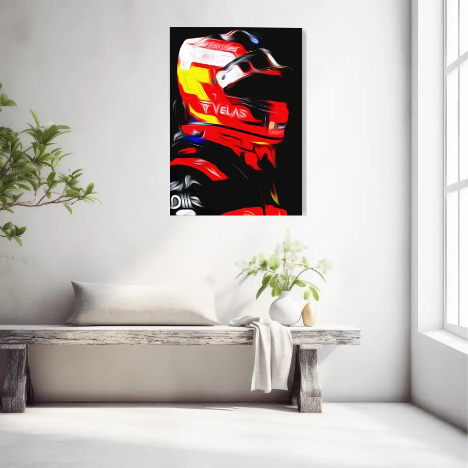 Affiche et Tableau Carlos Sainz Ferrari 2022 Formule 1