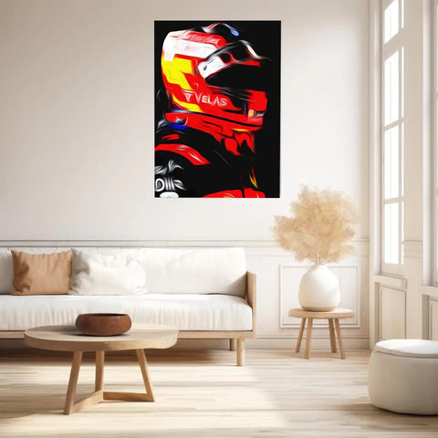 Affiche et Tableau Carlos Sainz Ferrari 2022 Formule 1