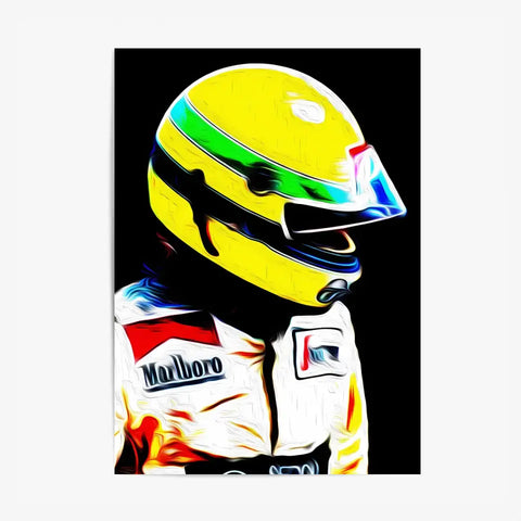 Affiche et Tableau Ayrton Senna Toleman 1984 Formule 1