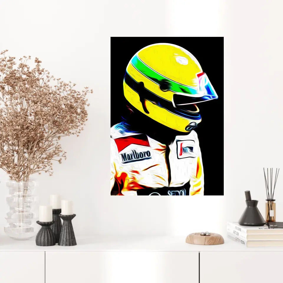 Affiche et Tableau Ayrton Senna Toleman 1984 Formule 1