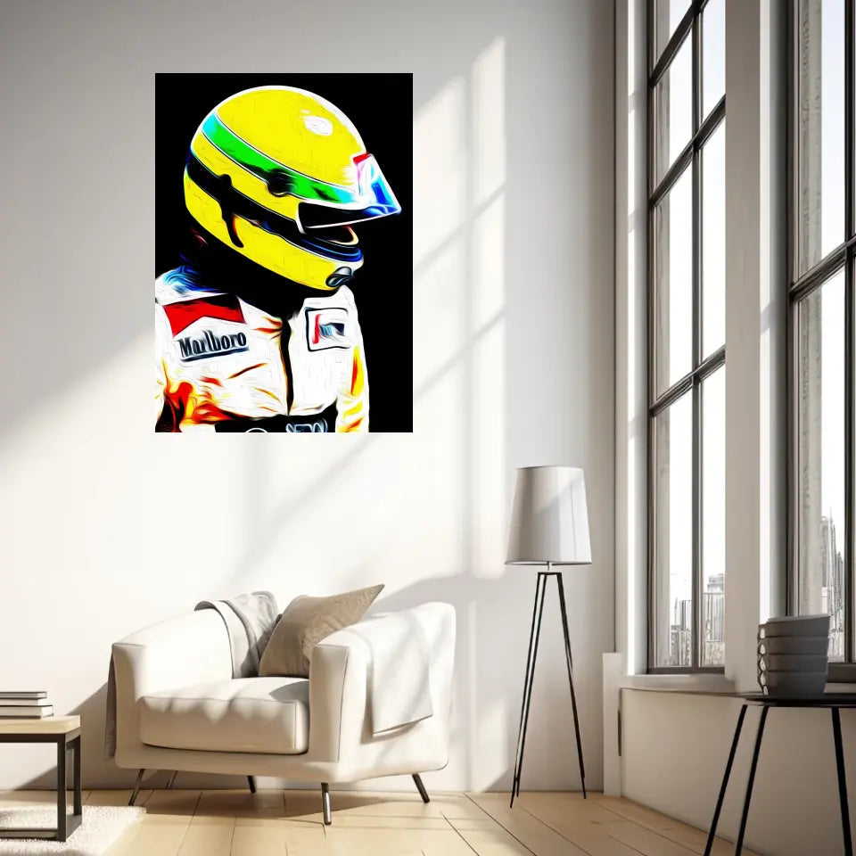 Affiche et Tableau Ayrton Senna Toleman 1984 Formule 1