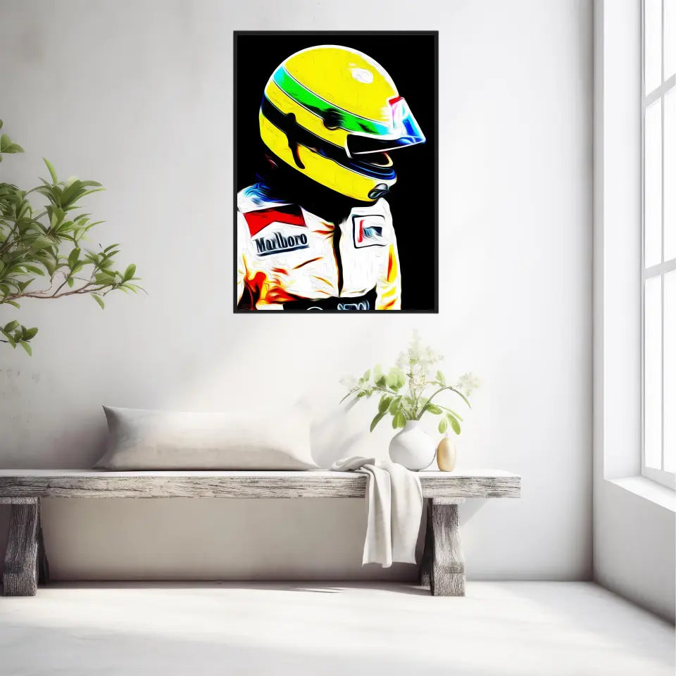 Affiche et Tableau Ayrton Senna Toleman 1984 Formule 1