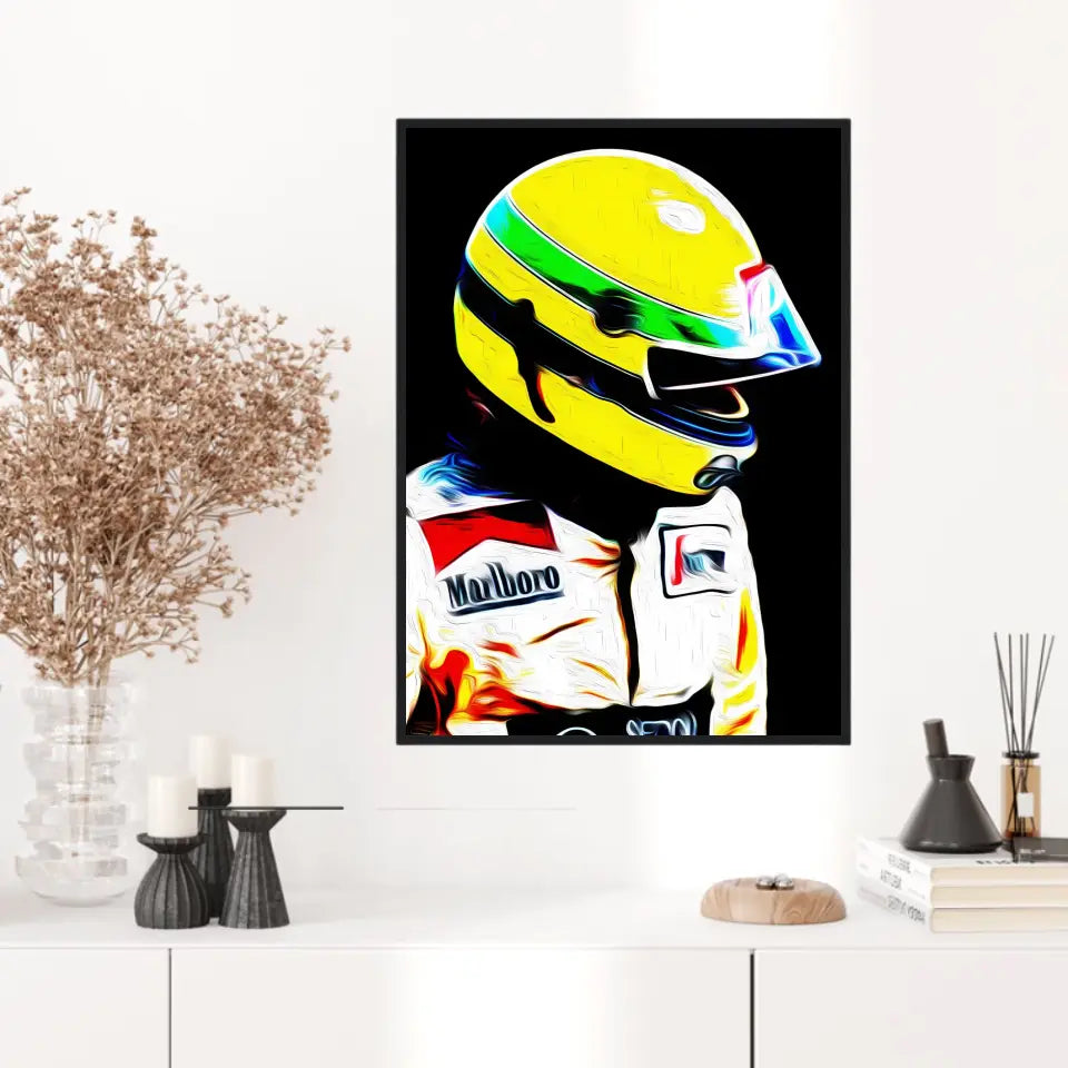 Affiche et Tableau Ayrton Senna Toleman 1984 Formule 1