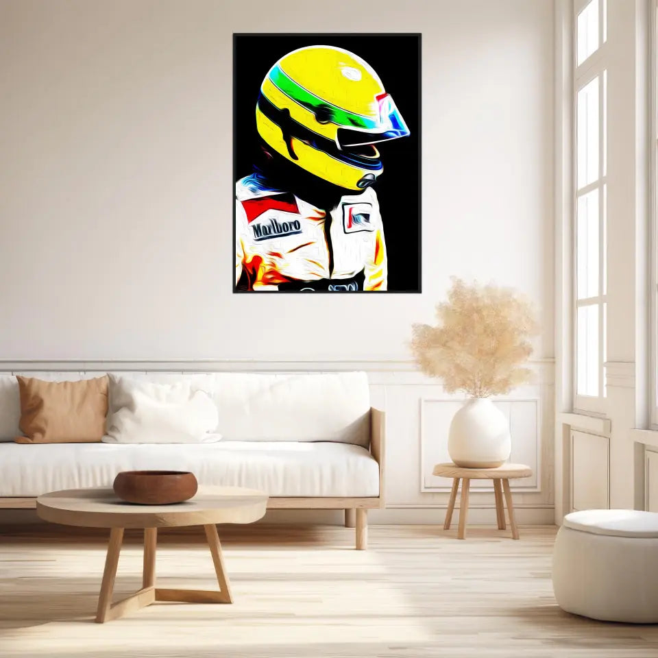 Affiche et Tableau Ayrton Senna Toleman 1984 Formule 1
