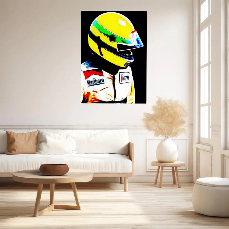 Affiche et Tableau Ayrton Senna Toleman 1984 Formule 1
