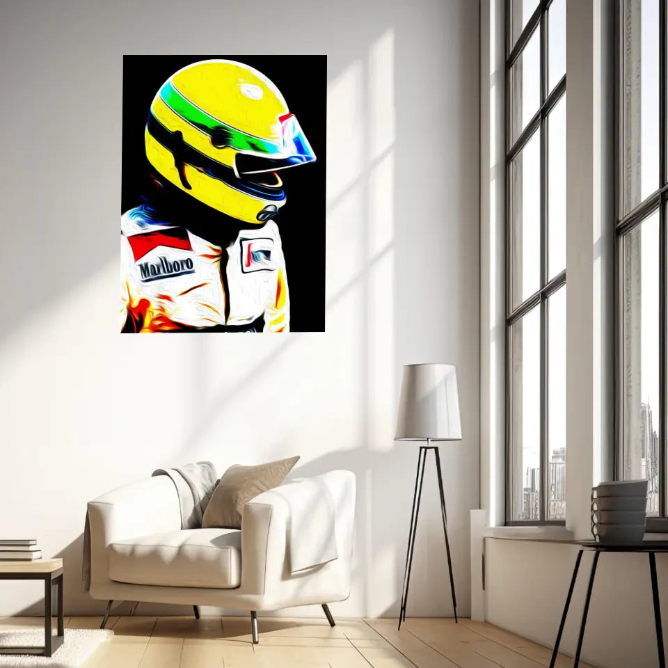 Affiche et Tableau Ayrton Senna Toleman 1984 Formule 1