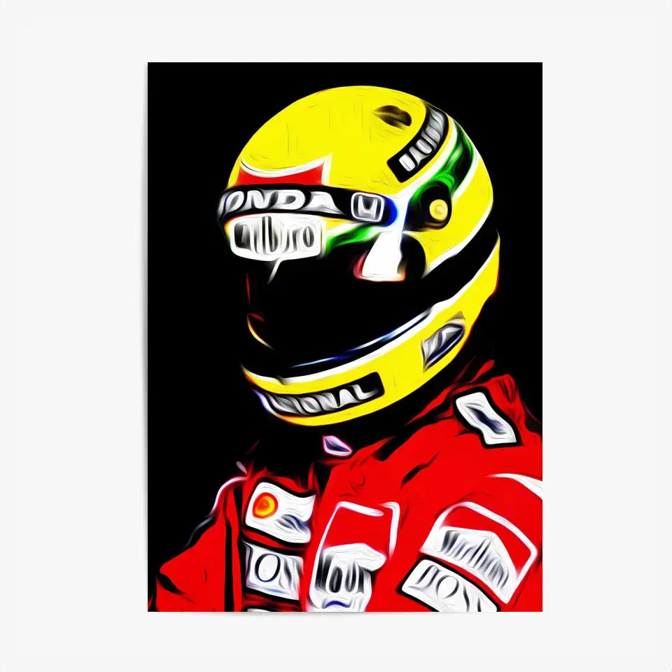Affiche et Tableau Ayrton Senna McLaren Honda 1988 Formule 1