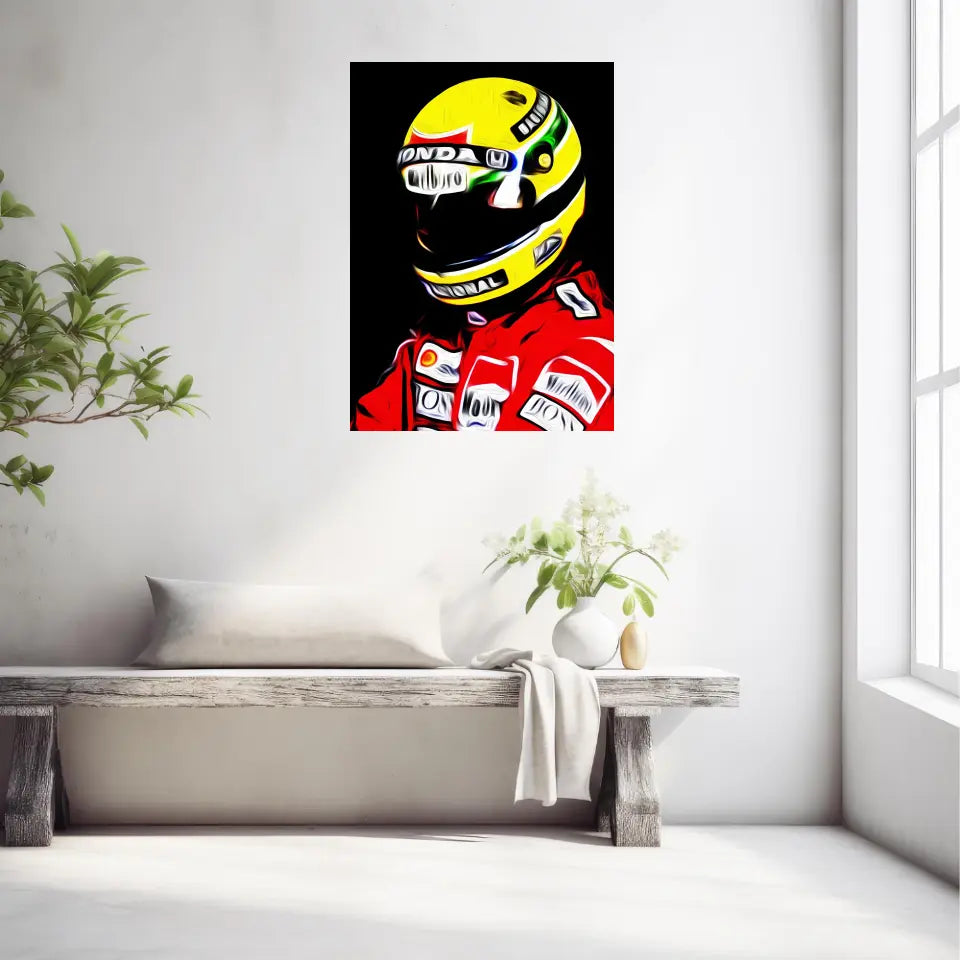 Affiche et Tableau Ayrton Senna McLaren Honda 1988 Formule 1