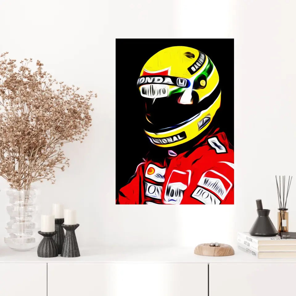 Affiche et Tableau Ayrton Senna McLaren Honda 1988 Formule 1