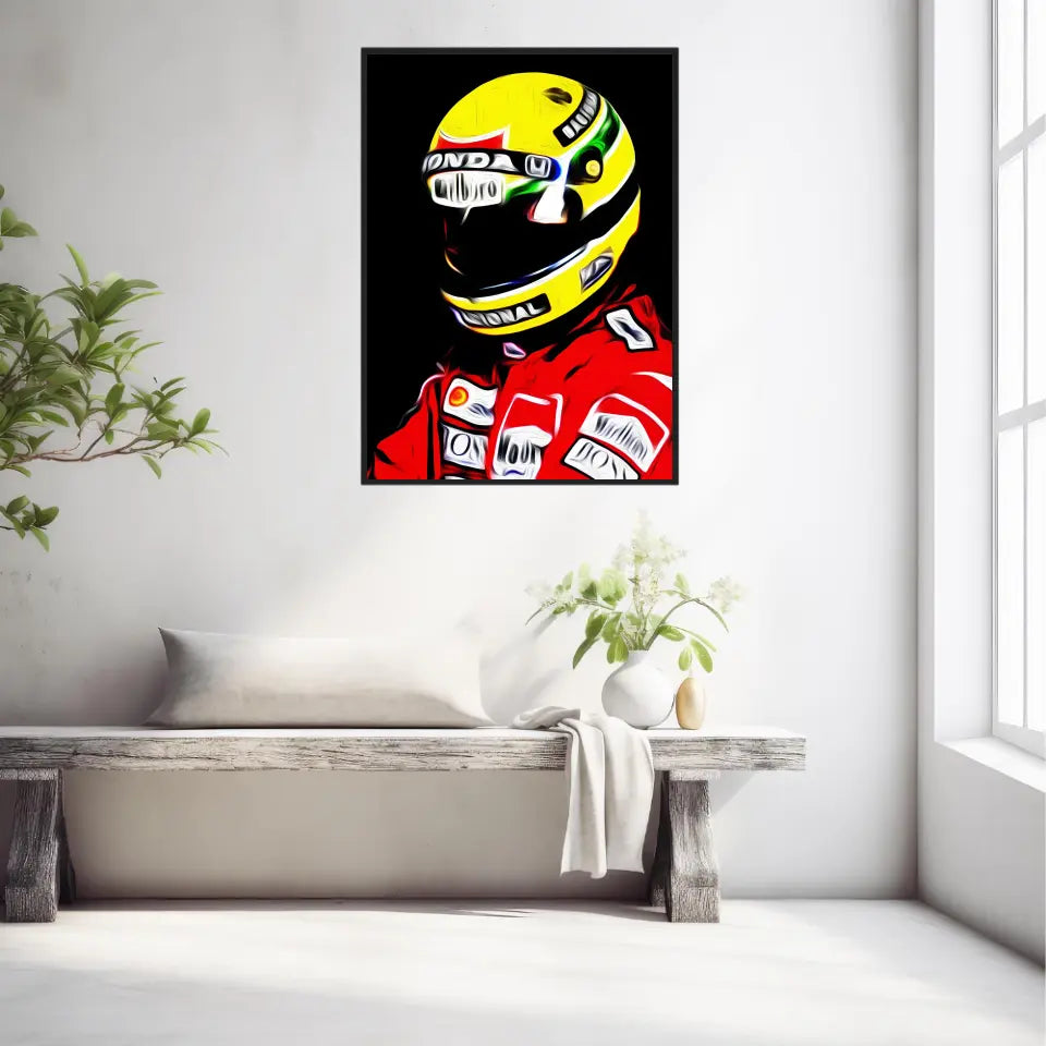 Affiche et Tableau Ayrton Senna McLaren Honda 1988 Formule 1