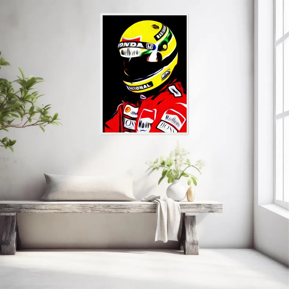 Affiche et Tableau Ayrton Senna McLaren Honda 1988 Formule 1