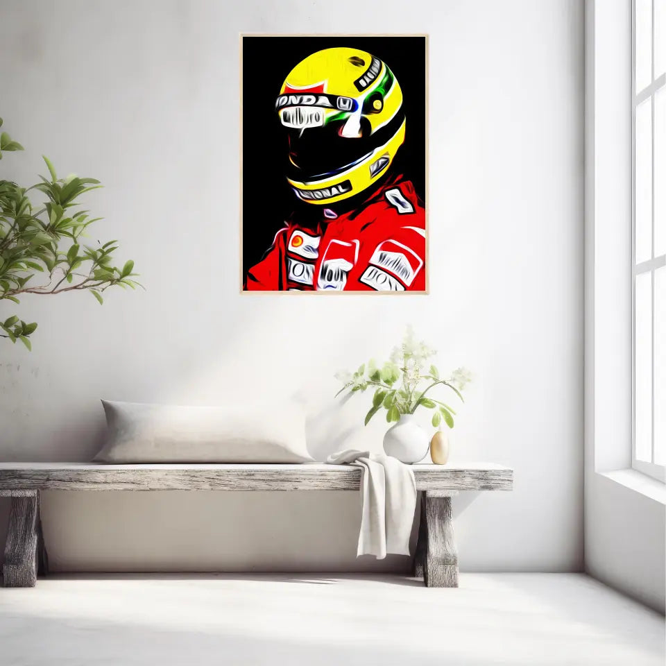 Affiche et Tableau Ayrton Senna McLaren Honda 1988 Formule 1