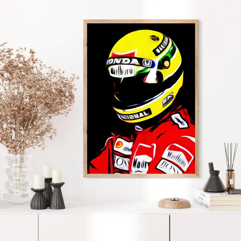 Affiche et Tableau Ayrton Senna McLaren Honda 1988 Formule 1