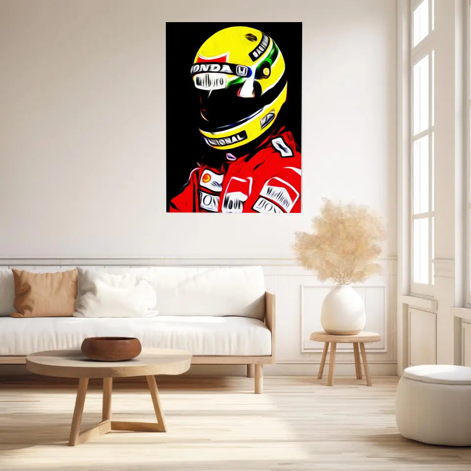 Affiche et Tableau Ayrton Senna McLaren Honda 1988 Formule 1