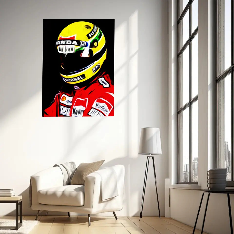 Affiche et Tableau Ayrton Senna McLaren Honda 1988 Formule 1