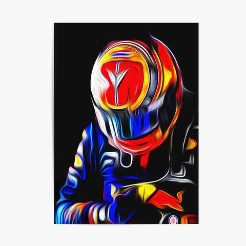 Affiche et Tableau Alex Albon Red Bull 2020 Formule 1
