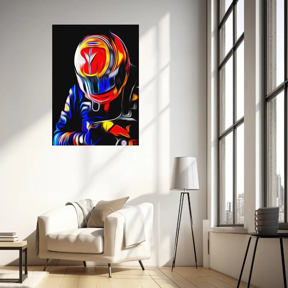 Affiche et Tableau Alex Albon Red Bull 2020 Formule 1