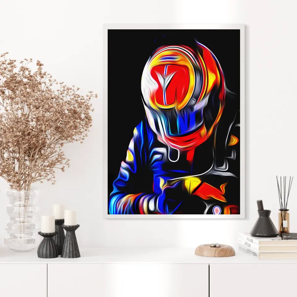 Affiche et Tableau Alex Albon Red Bull 2020 Formule 1